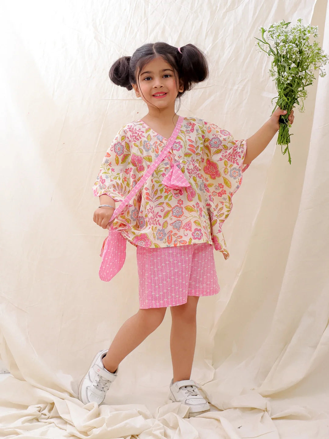 Ethnic Clothing Set for Girls - Fuchsia | BS25CS07FPA | DesiQlo