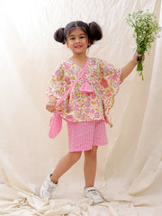 Ethnic Clothing Set for Girls - Fuchsia | BS25CS07FPA