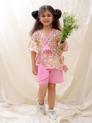 Ethnic Clothing Set for Girls - Fuchsia | BS25CS07FPA
