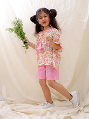 Ethnic Clothing Set for Girls - Fuchsia | BS25CS07FPA