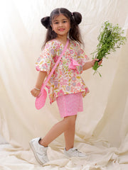 Ethnic Clothing Set for Girls - Fuchsia | BS25CS07FPA