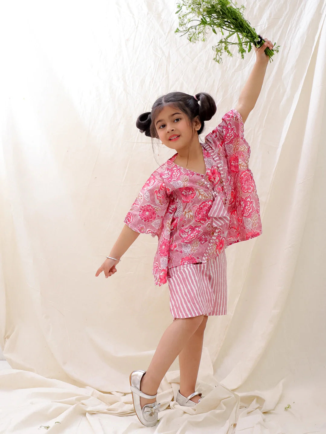 Ethnic Clothing Set for Girls - Fuchsia | BS25CS07FPA | DesiQlo