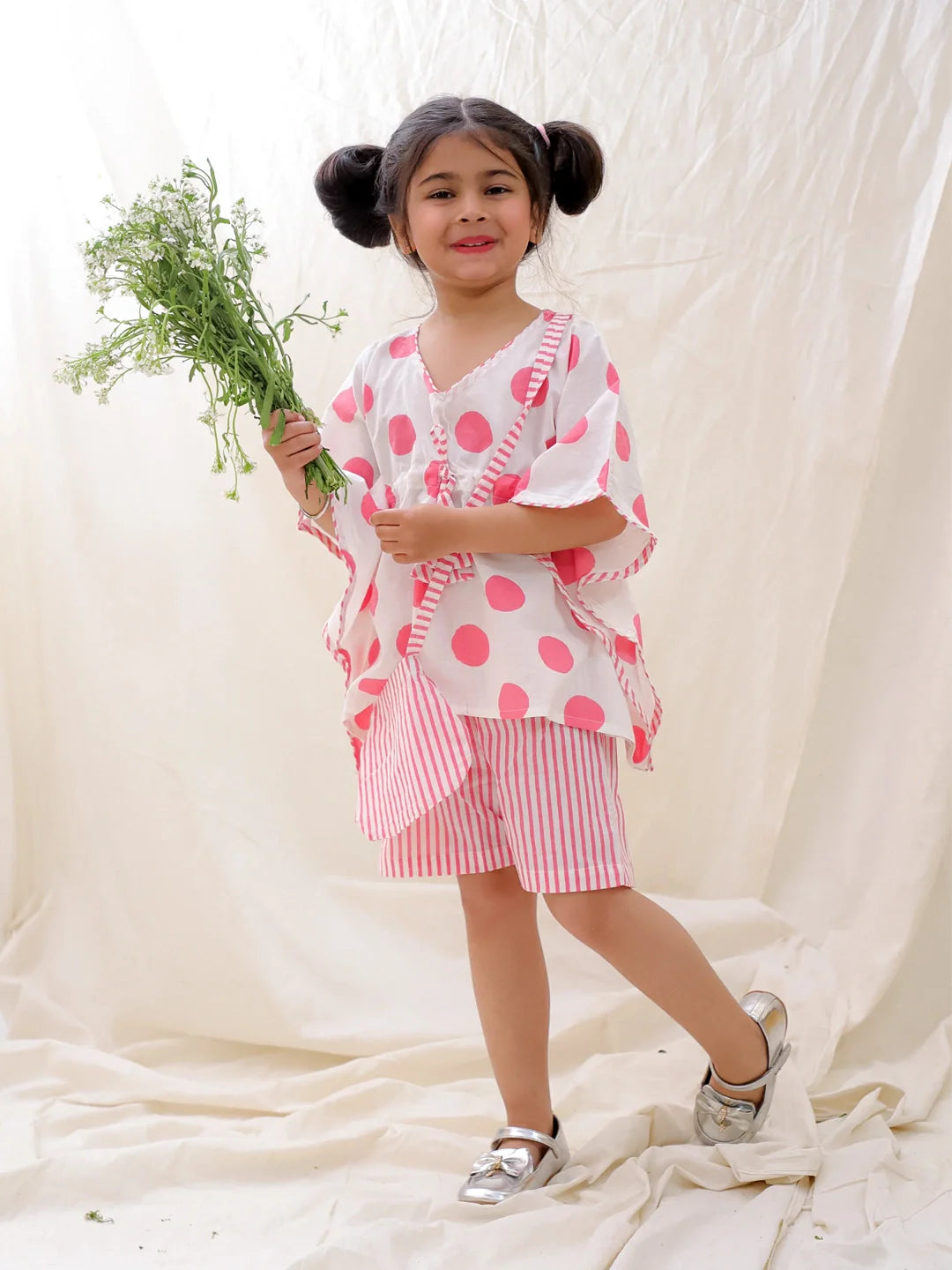 Ethnic Clothing Set for Girls - Pink | BS25CS07RPA | DesiQlo