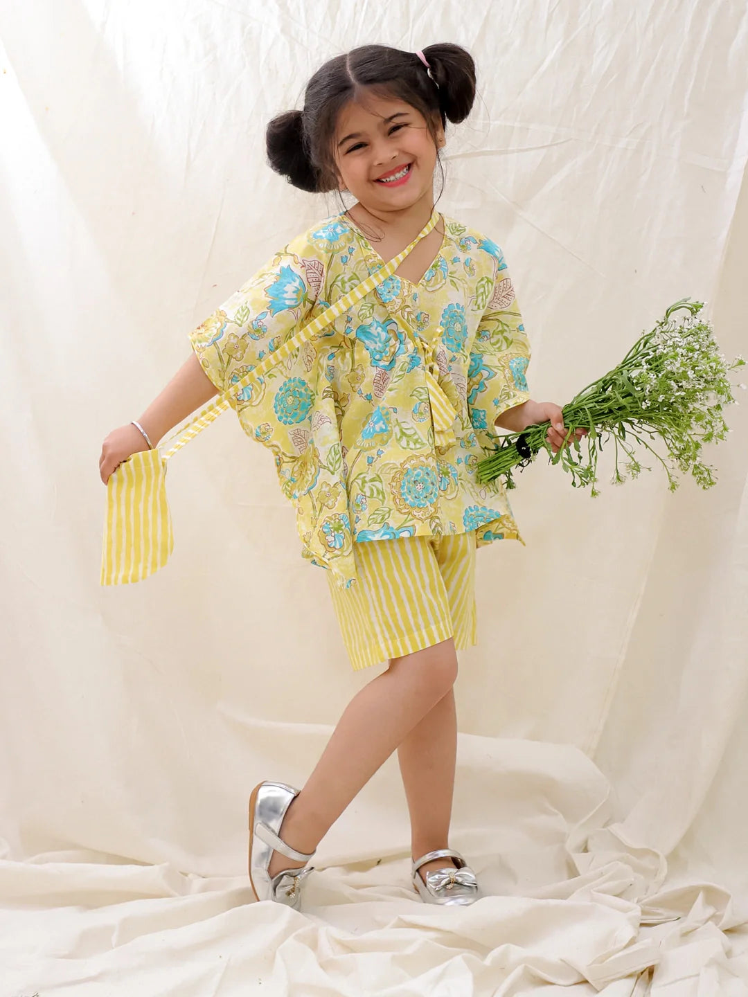 Ethnic Clothing Set for Girls - Yellow | BS25CS07YLA | DesiQlo