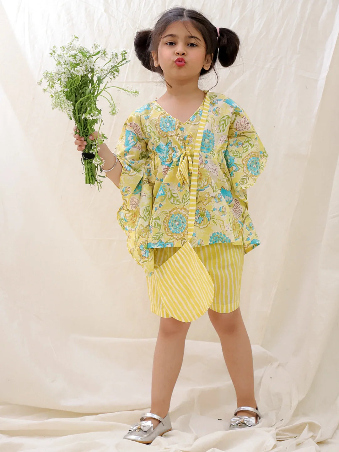 Ethnic Clothing Set for Girls - Yellow | BS25CS07YLA | DesiQlo