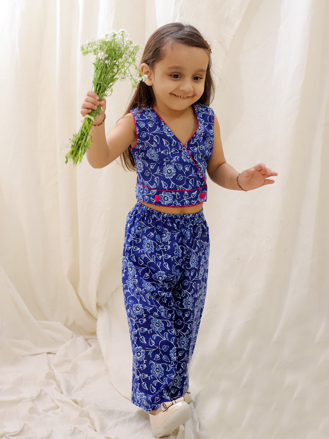 Ethnic Clothing Set for Girls - Blue | BS25CS08BLA | DesiQlo