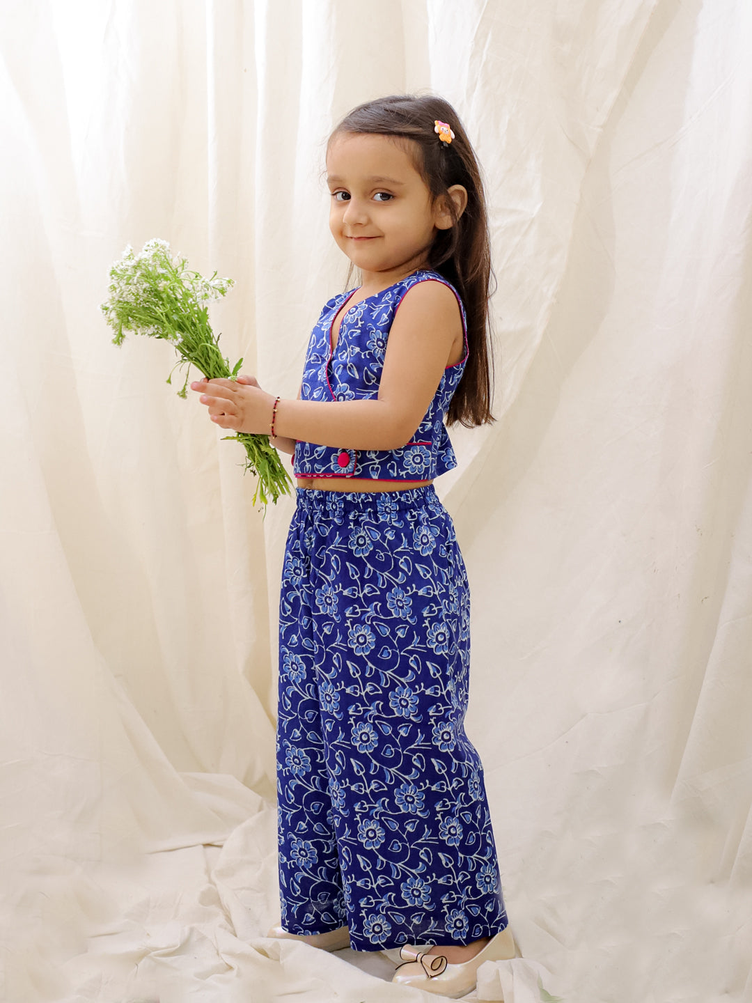 Ethnic Clothing Set for Girls - Blue | BS25CS08BLA | DesiQlo