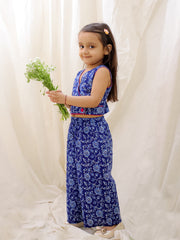 Ethnic Clothing Set for Girls - Blue | BS25CS08BLA