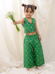 Ethnic Clothing Set for Girls - Blue | BS25CS08BLA