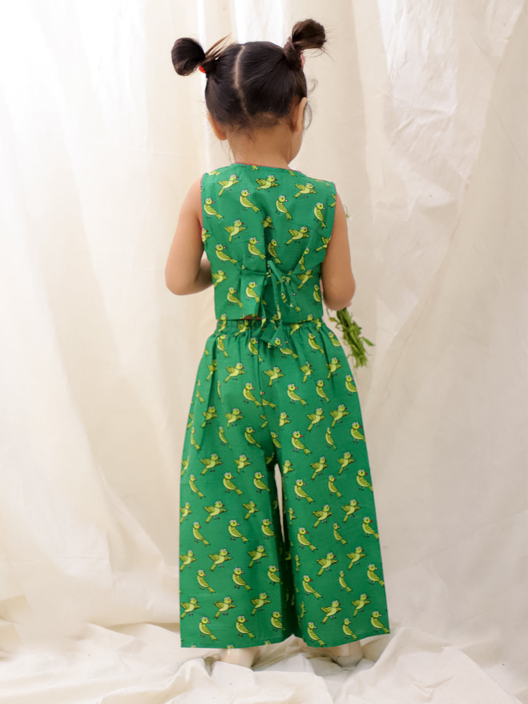 Ethnic Clothing Set for Girls - Green | BS25CS08GRA | DesiQlo