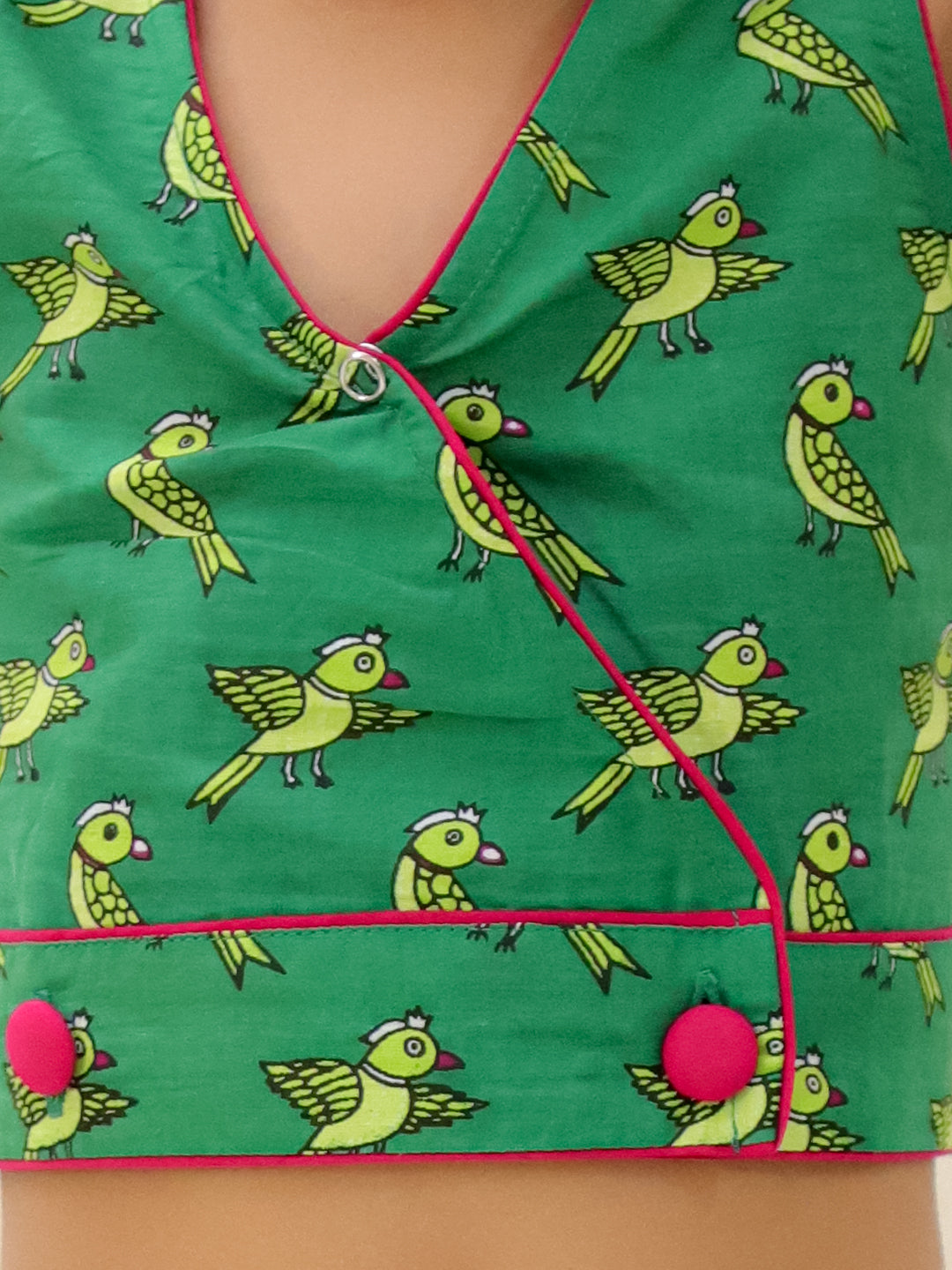 Ethnic Clothing Set for Girls - Green | BS25CS08GRA | DesiQlo