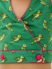 Ethnic Clothing Set for Girls - Green | BS25CS08GRA