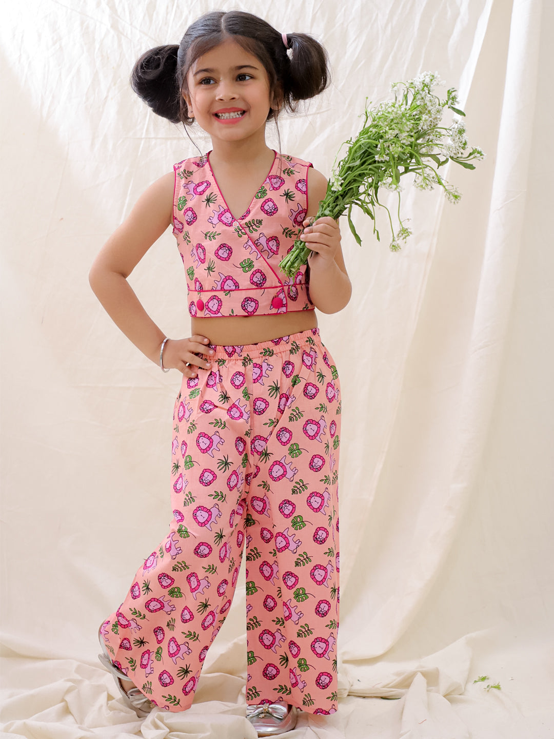 Ethnic Clothing Set for Girls - Pink | BS25CS08PIA