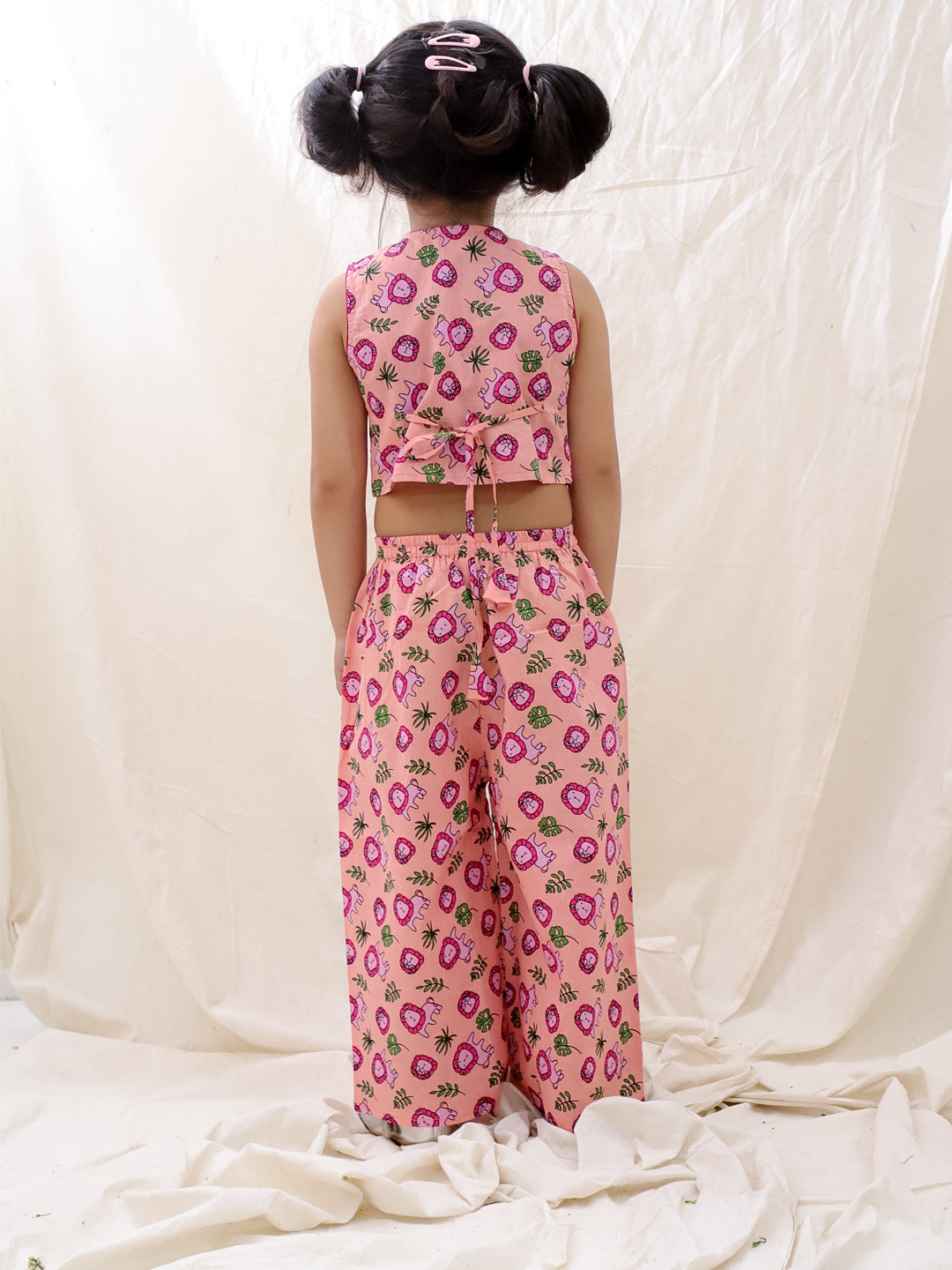Ethnic Clothing Set for Girls - Pink | BS25CS08PIA | DesiQlo