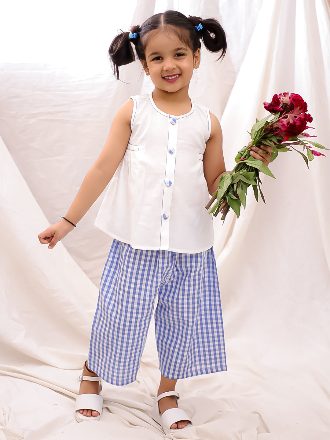 Ethnic Clothing Set for Kids - White | BS25CS09OWA