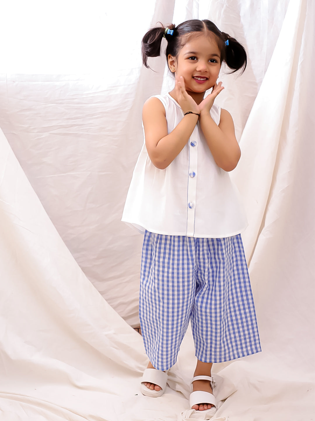 Ethnic Clothing Set for Kids - White | BS25CS09OWA | DesiQlo