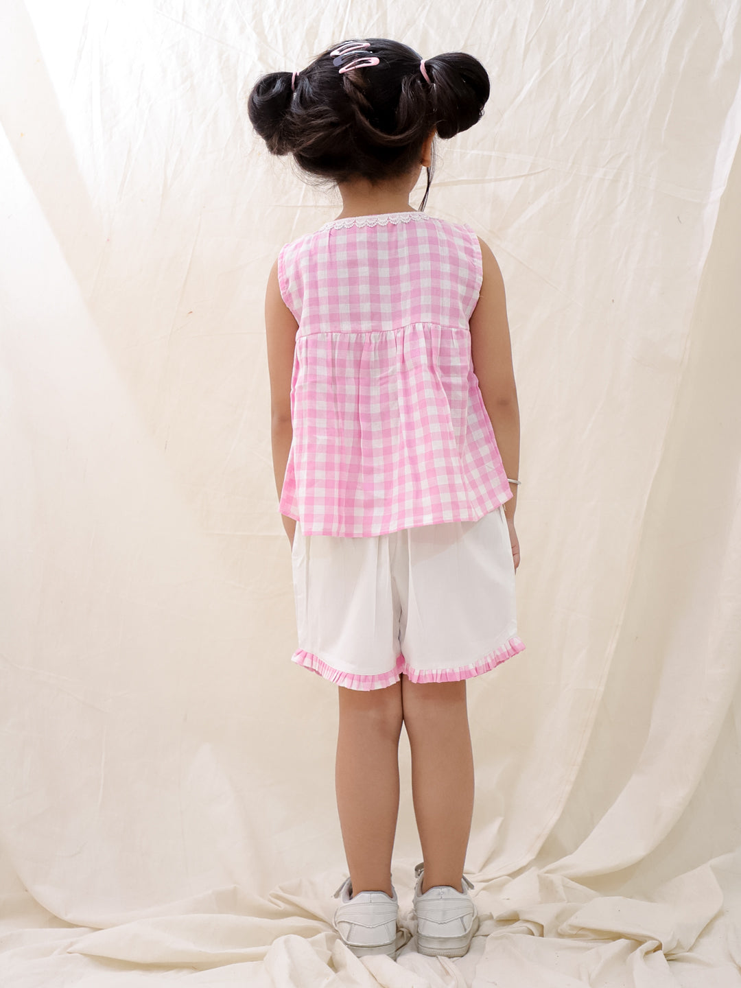 Ethnic Clothing Set for Girls - Pink | BS25CS10PIA | DesiQlo