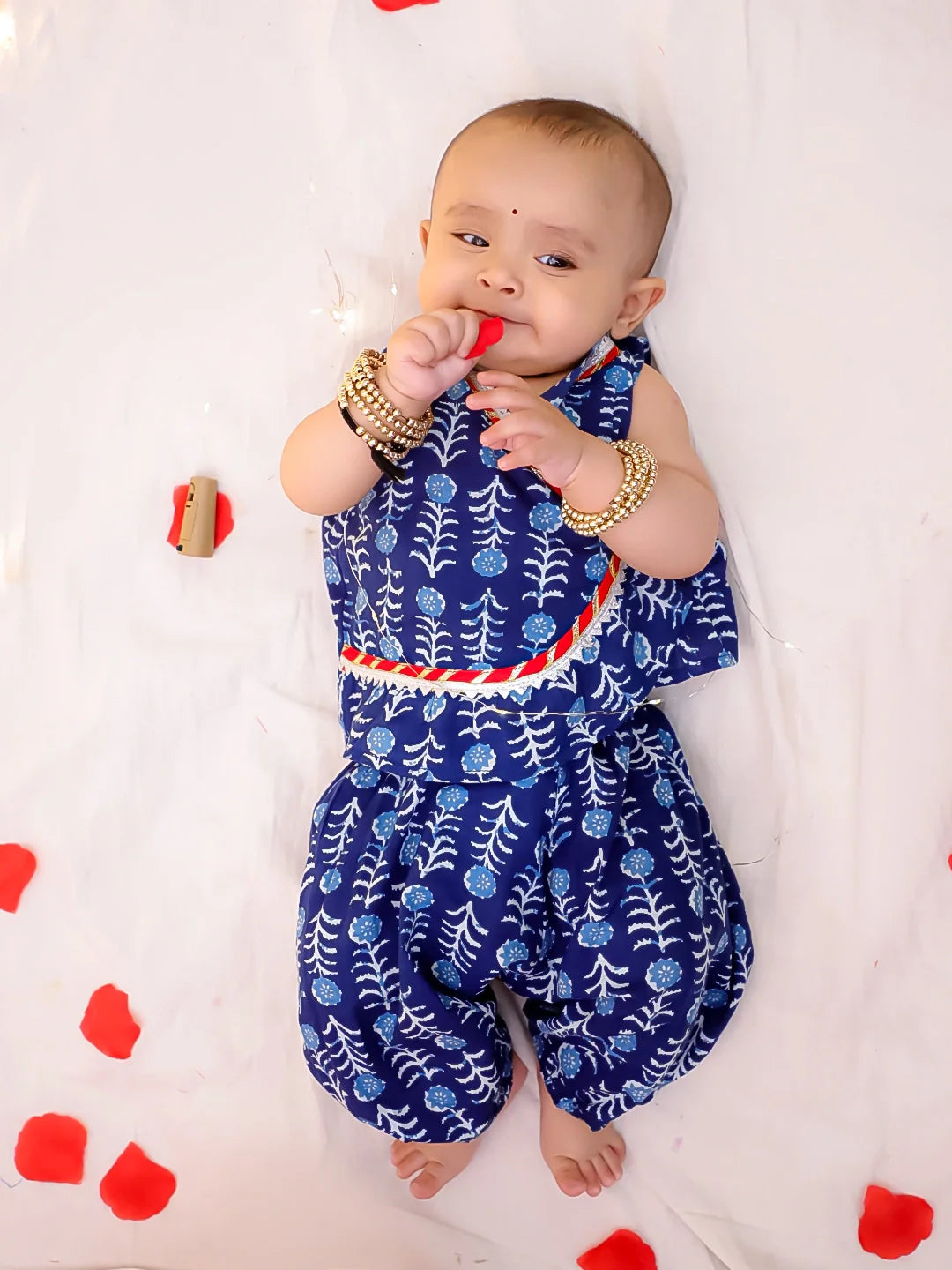 Ethnic Clothing Set for Girls - Blue | BS25CS11INA