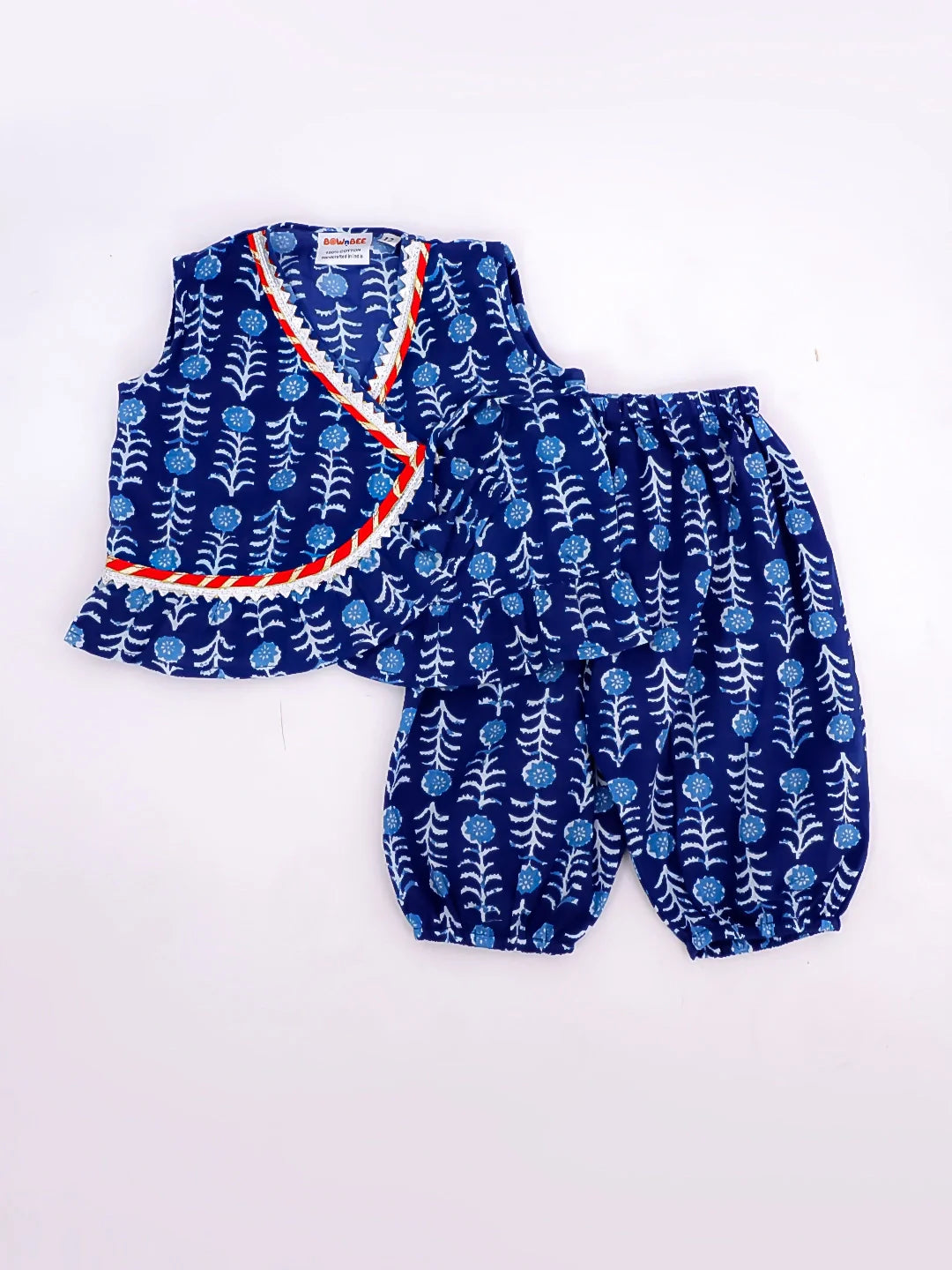 Ethnic Clothing Set for Girls - Blue | BS25CS11INA | DesiQlo