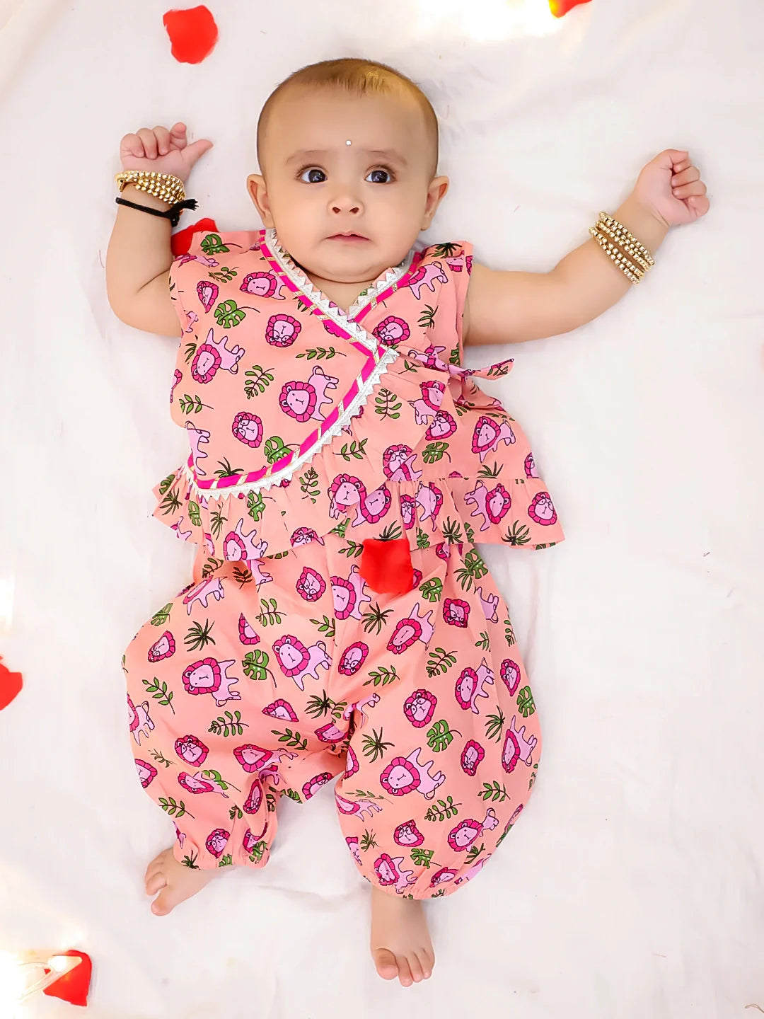 Ethnic Clothing Set for Girls - Pink | BS25CS11PIA | DesiQlo