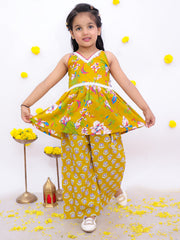 Ethnic Clothing Set for Girls - Mustard | BS25CS12MSA