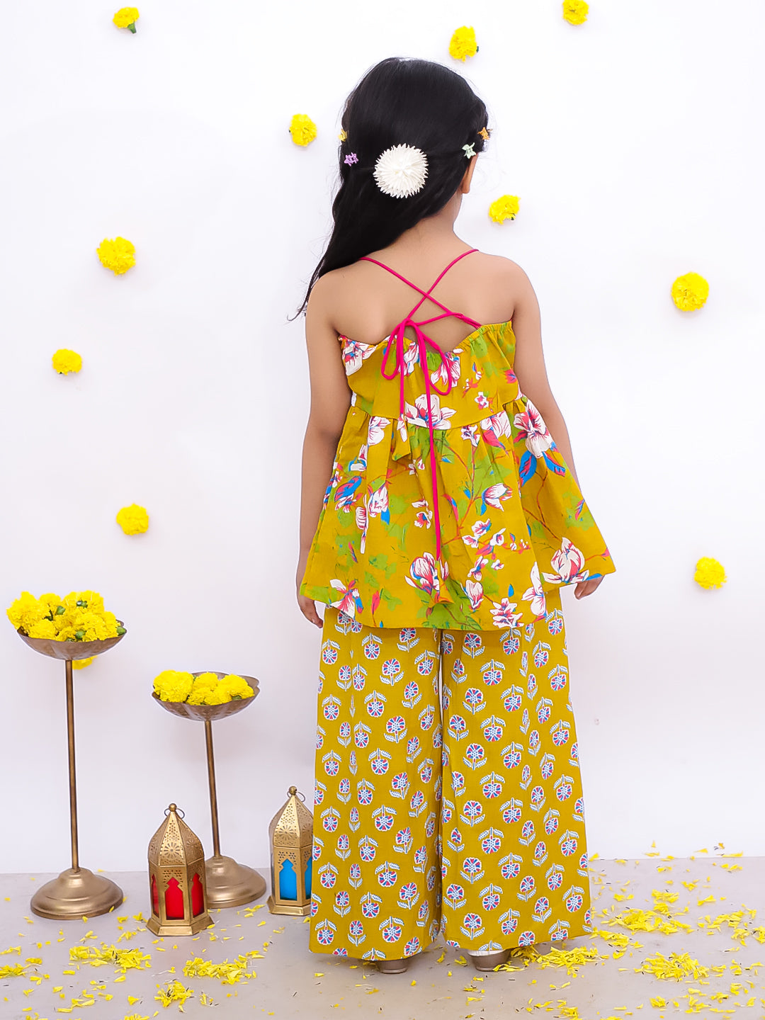 Ethnic Clothing Set for Girls - Mustard | BS25CS12MSA | DesiQlo