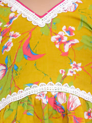 Ethnic Clothing Set for Girls - Mustard | BS25CS12MSA