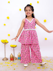 Ethnic Clothing Set for Girls - Pink | BS25CS12PIA