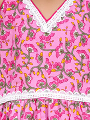 Ethnic Clothing Set for Girls - Pink | BS25CS12PIA