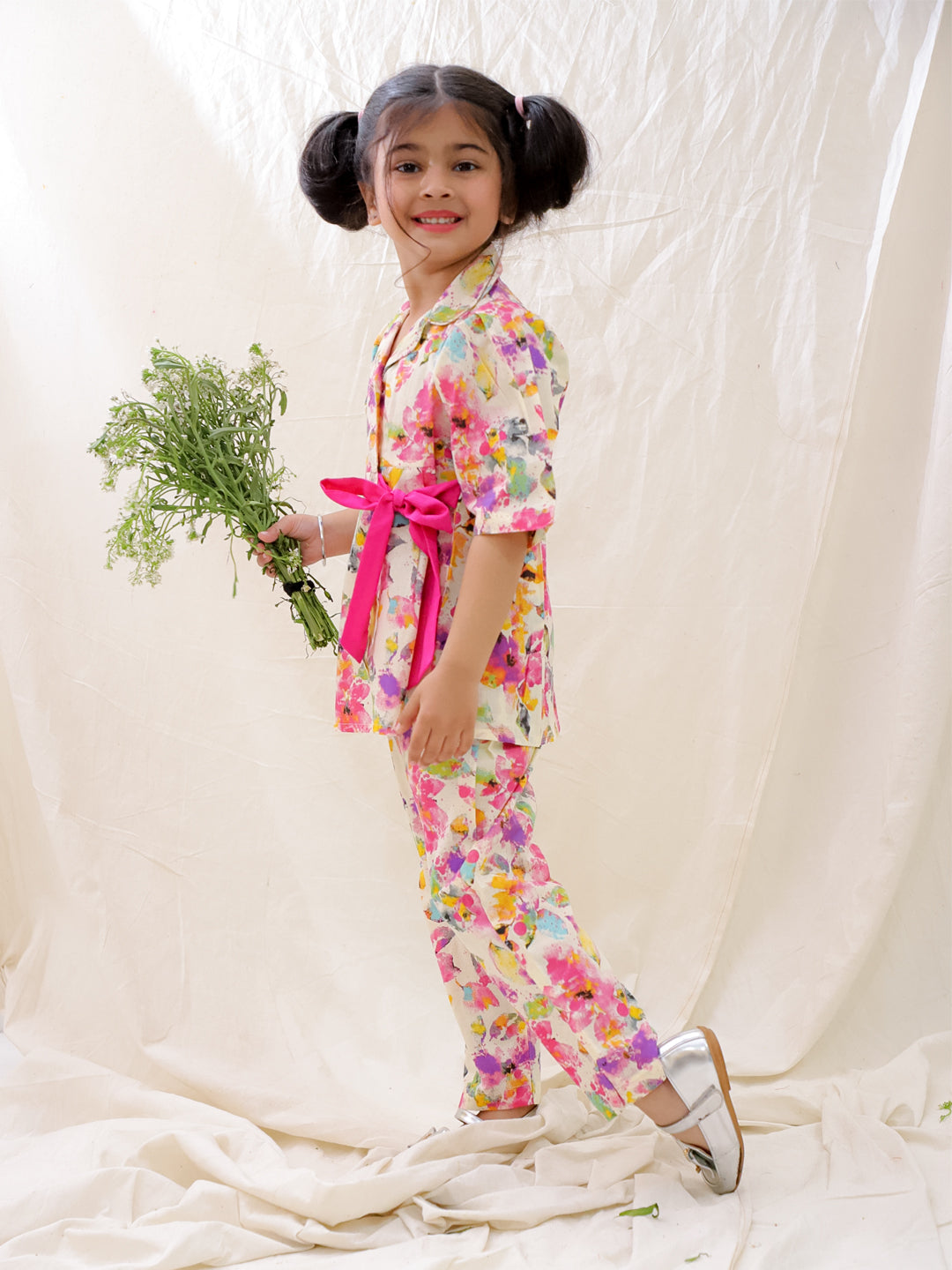 Ethnic Clothing Set for Girls - Pink | BS25CS13PIA | DesiQlo