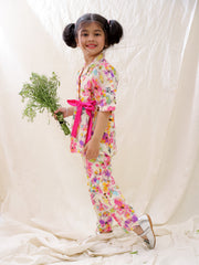 Ethnic Clothing Set for Girls - Pink | BS25CS13PIA