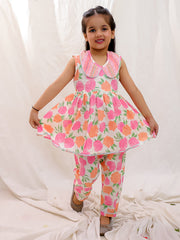 Ethnic Clothing Set for Kids - Pink | BS25CS15PIA