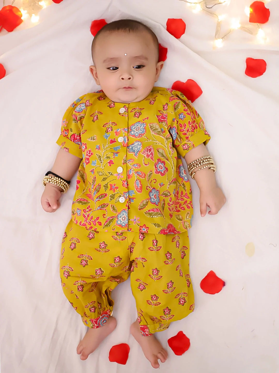Ethnic Clothing Set for Girls - Yellow | BS25CS17YLA | DesiQlo