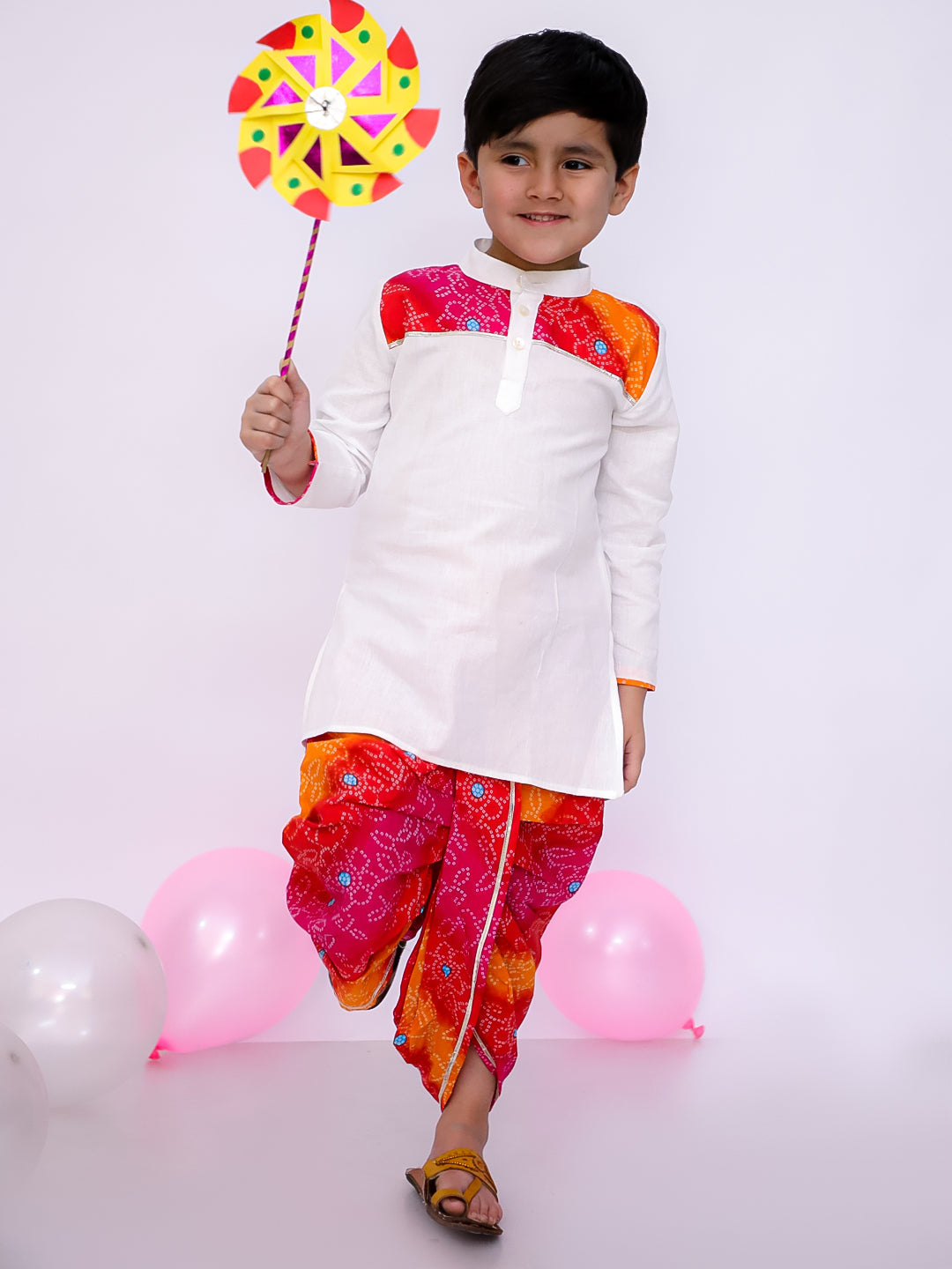 Dhoti Kurta Set for Boys - Yellow | BS25DK01YLA | DesiQlo