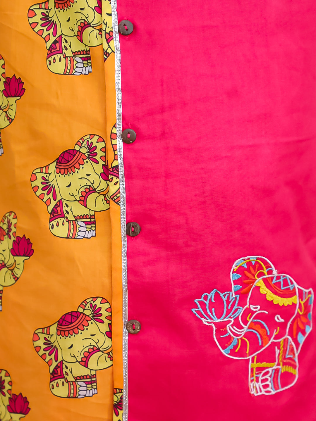 Dhoti Kurta Set for Boys - Orange | BS25DK05PIA | DesiQlo