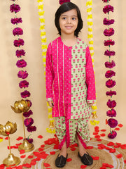Dhoti Kurta Set for Boys - Pink | BS25DK08PIA