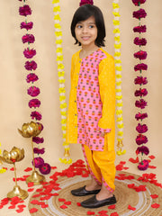 Dhoti Kurta Set for Boys - Pink | BS25DK08PIA