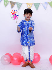Dhoti Kurta Set for Boys - Red | BS25DK09RDA