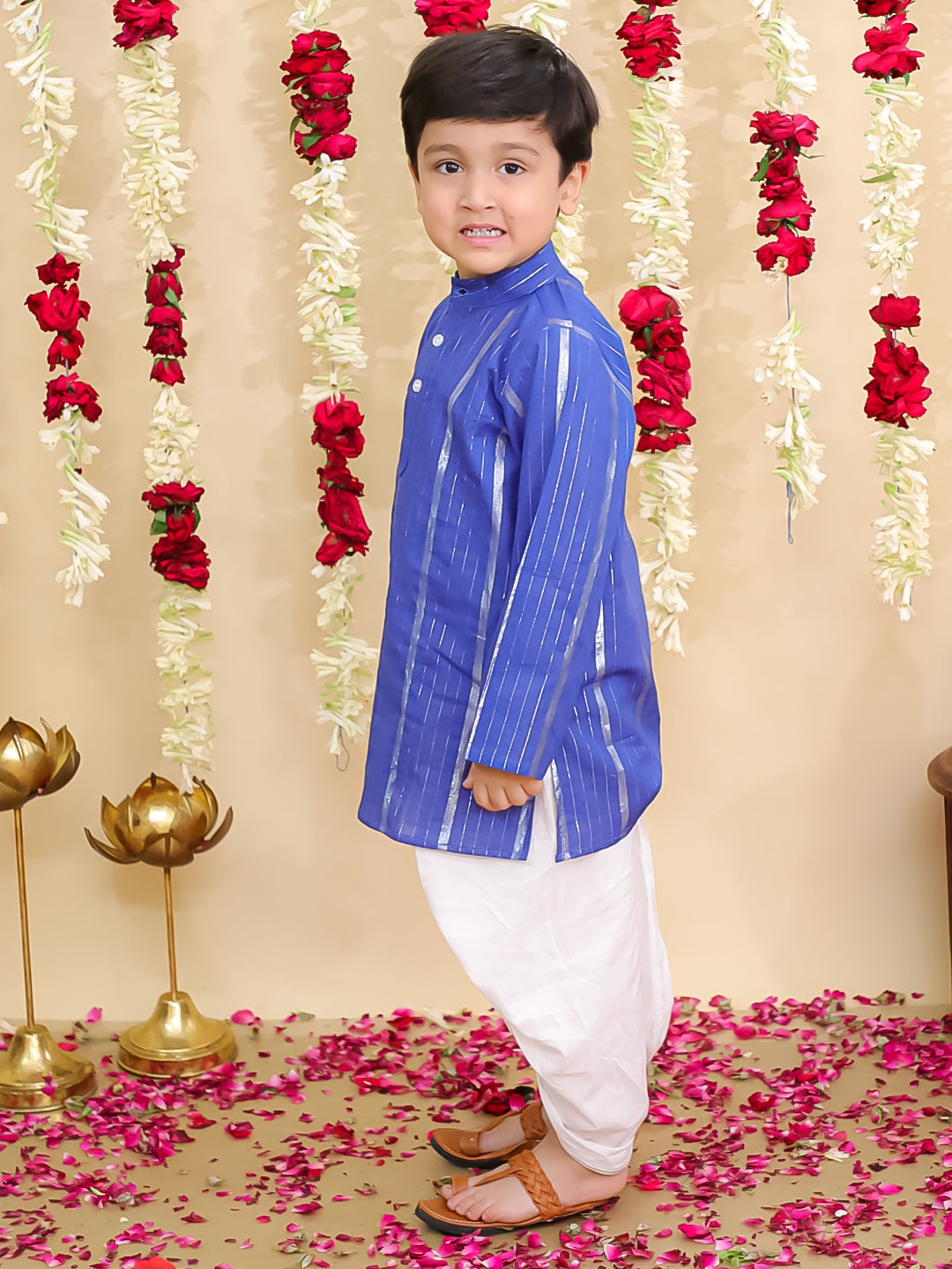Dhoti Kurta Set for Boys - Pink | BS25DK11PIA | DesiQlo