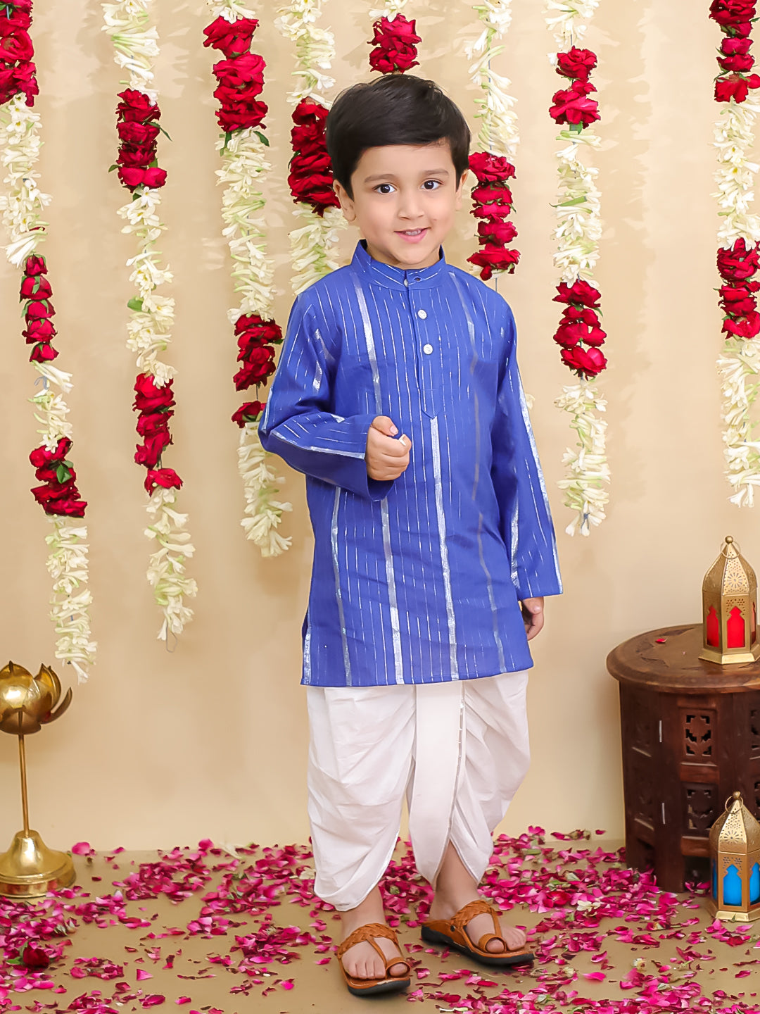 Dhoti Kurta Set for Boys - Pink | BS25DK11PIA | DesiQlo