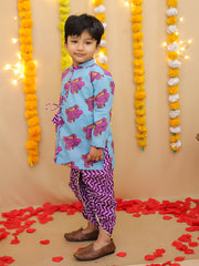 Dhoti Kurta Set for Boys - Yellow | BS25DK12YLA