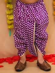 Dhoti Kurta Set for Boys - Yellow | BS25DK12YLA
