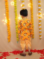 Dhoti Kurta Set for Boys - Orange | BS25DK12ORA