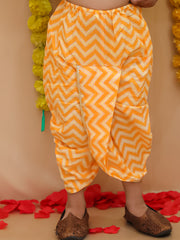 Dhoti Kurta Set for Boys - Orange | BS25DK12ORA