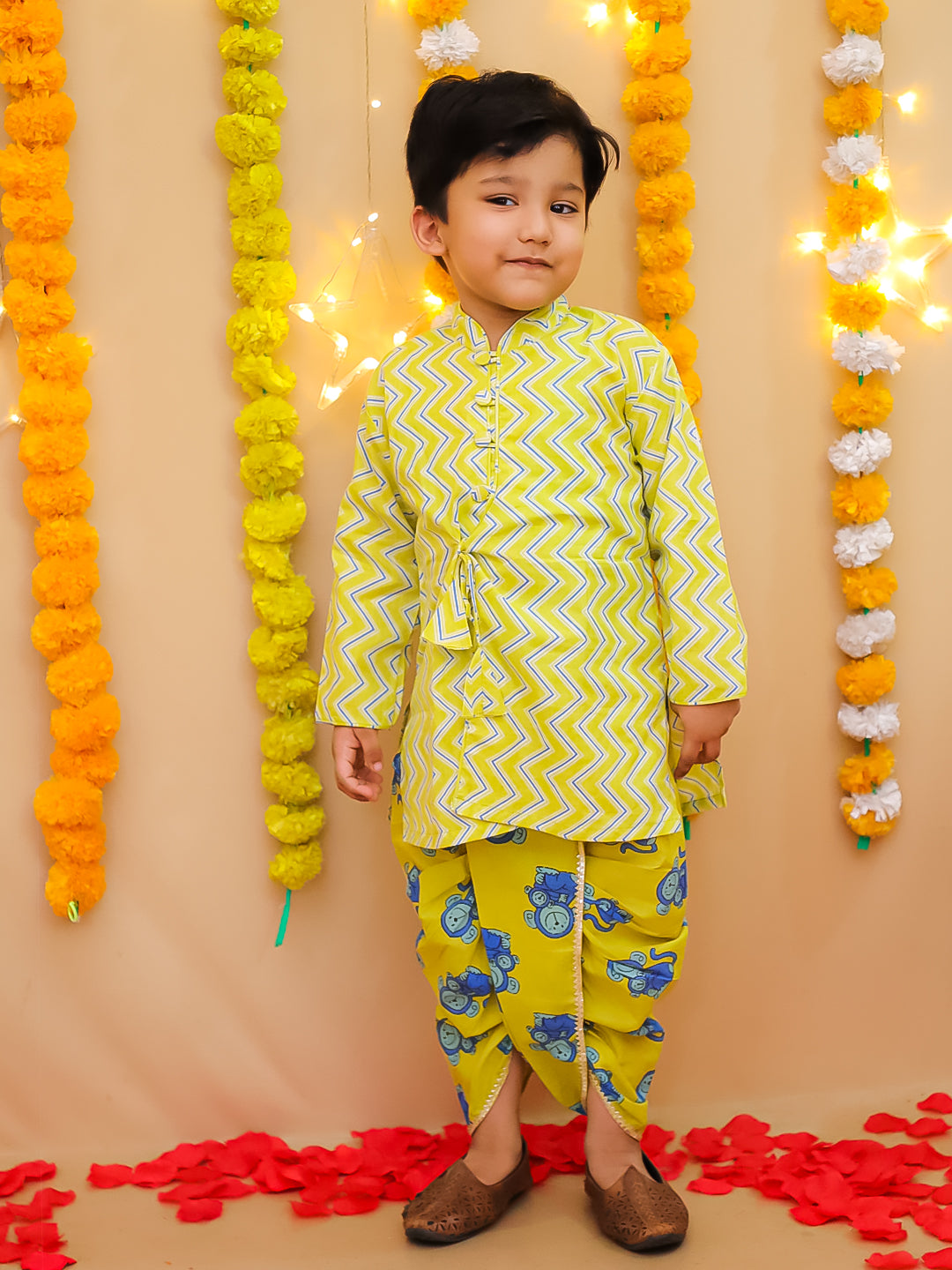 Dhoti Kurta Set for Boys - Blue | BS25DK12BLA