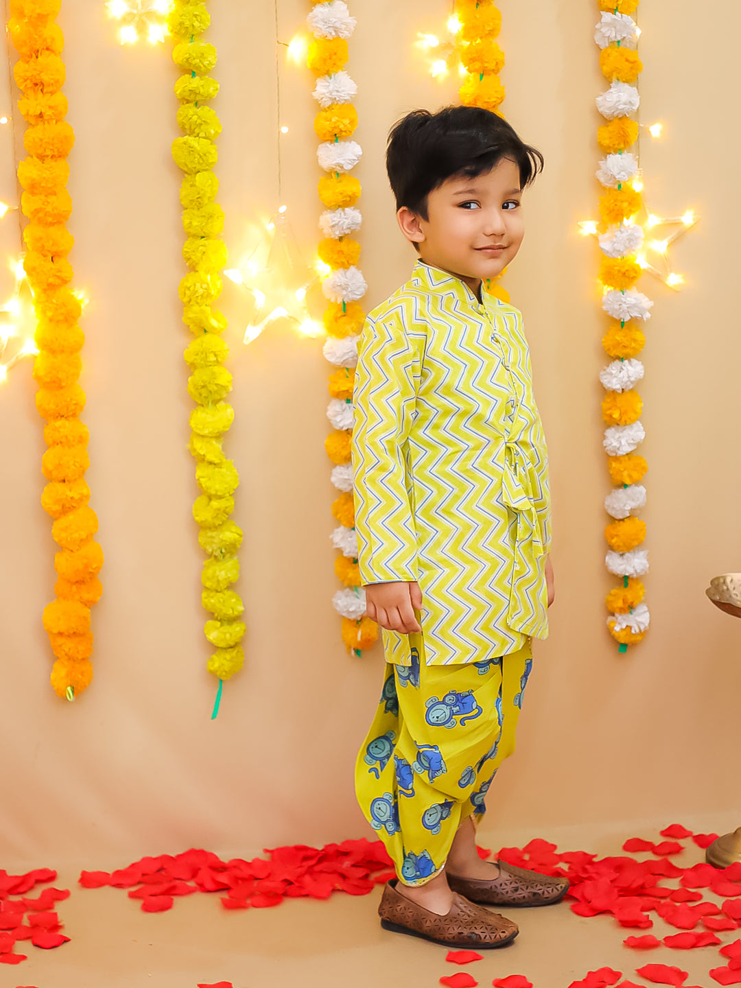 Dhoti Kurta Set for Boys - Blue | BS25DK12BLA | DesiQlo
