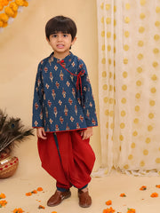 Dhoti Kurta Set for Boys - Yellow | BS25DK14YLA
