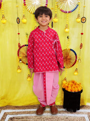 Dhoti Kurta Set for Boys - Red | BS25DK14RDA