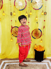 Dhoti Kurta Set for Boys - Yellow | BS25DK14YLA