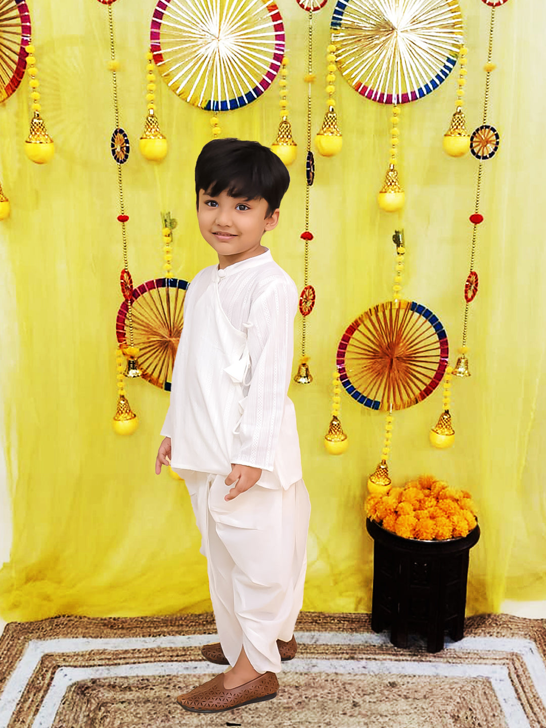 Dhoti Kurta Set for Boys - Blue | BS25DK14BLA | DesiQlo
